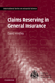 Couverture de l’ouvrage Claims Reserving in General Insurance