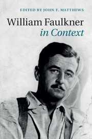 Couverture de l’ouvrage William Faulkner in Context