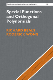 Couverture de l’ouvrage Special Functions and Orthogonal Polynomials