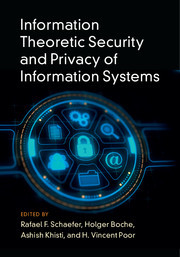 Couverture de l’ouvrage Information Theoretic Security and Privacy of Information Systems