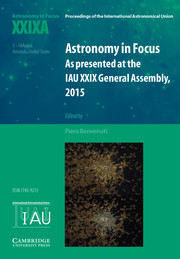 Cover of the book Astronomy in Focus XXIXA: Volume 1