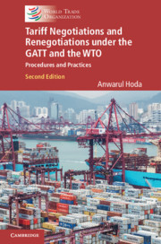 Couverture de l’ouvrage Tariff Negotiations and Renegotiations under the GATT and the WTO