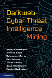 Couverture de l’ouvrage Darkweb Cyber Threat Intelligence Mining