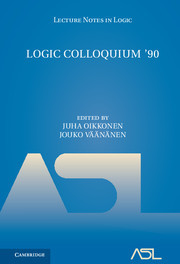 Couverture de l’ouvrage Logic Colloquium '90