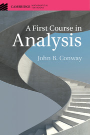 Couverture de l’ouvrage A First Course in Analysis
