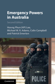 Couverture de l’ouvrage Emergency Powers in Australia