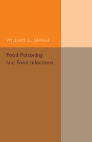 Couverture de l’ouvrage Food Poisoning and Food Infections