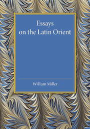 Couverture de l’ouvrage Essays on the Latin Orient