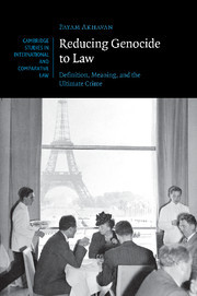 Cover of the book Reducing Genocide to Law