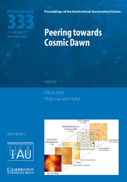 Couverture de l’ouvrage Peering towards Cosmic Dawn (IAU S333)