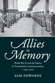 Couverture de l’ouvrage Allies in Memory