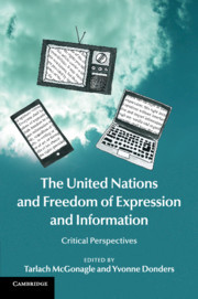 Cover of the book The United Nations and Freedom of Expression and Information