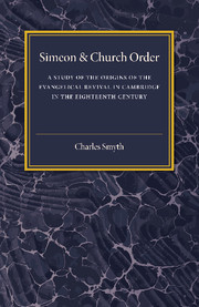 Couverture de l’ouvrage Simeon and Church Order