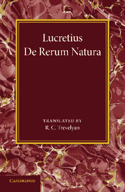 Couverture de l’ouvrage Lucretius