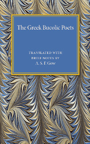 Couverture de l’ouvrage The Greek Bucolic Poets