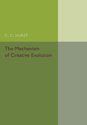 Couverture de l’ouvrage The Mechanism of Creative Evolution