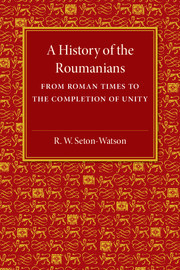 Couverture de l’ouvrage A History of the Roumanians