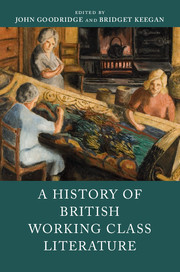 Couverture de l’ouvrage A History of British Working Class Literature