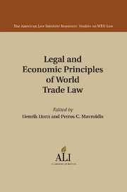 Couverture de l’ouvrage Legal and Economic Principles of World Trade Law