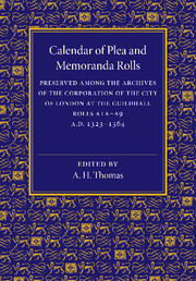 Couverture de l’ouvrage Calendar of Plea and Memoranda Rolls