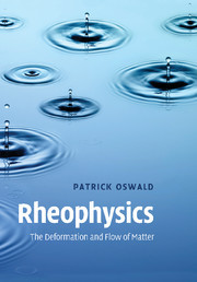 Couverture de l’ouvrage Rheophysics