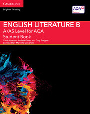 Cover of the book A/AS Level English Literature B for AQA Student Book