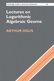 Couverture de l’ouvrage Lectures on Logarithmic Algebraic Geometry