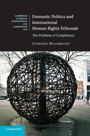 Couverture de l’ouvrage Domestic Politics and International Human Rights Tribunals