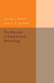 Couverture de l’ouvrage The Elements of Experimental Embryology