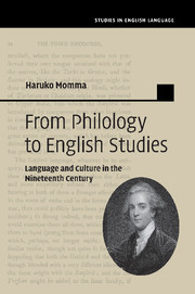 Cover of the book From Philology to English Studies