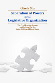 Couverture de l’ouvrage Separation of Powers and Legislative Organization