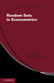 Couverture de l’ouvrage Random Sets in Econometrics