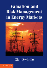 Cover of the book Valuation and Risk Management in Energy Markets