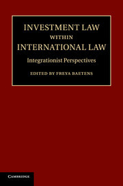 Cover of the book Investment Law within International Law