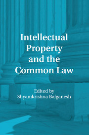 Couverture de l’ouvrage Intellectual Property and the Common Law