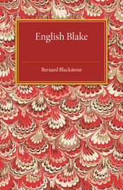 Couverture de l’ouvrage English Blake