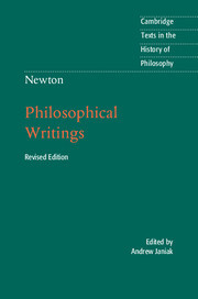 Cover of the book Newton: Philosophical Writings