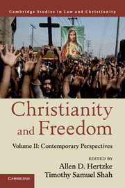 Couverture de l’ouvrage Christianity and Freedom: Volume 2, Contemporary Perspectives