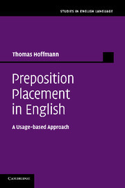 Cover of the book Preposition Placement in English