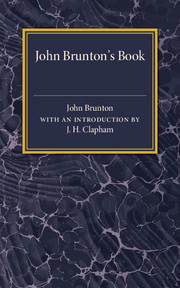 Couverture de l’ouvrage John Brunton's Book