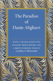 Cover of the book The Paradiso of Dante Alighieri