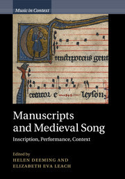 Couverture de l’ouvrage Manuscripts and Medieval Song