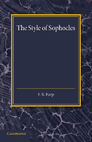 Cover of the book The Style of Sophocles