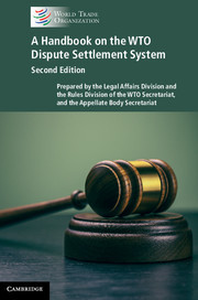 Couverture de l’ouvrage A Handbook on the WTO Dispute Settlement System
