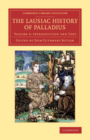 Couverture de l’ouvrage The Lausiac History of Palladius