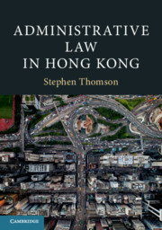 Cover of the book Administrative Law in Hong Kong