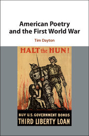 Cover of the book American Poetry and the First World War