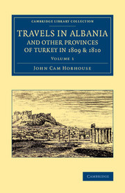 Couverture de l’ouvrage Travels in Albania and Other Provinces of Turkey in 1809 and 1810
