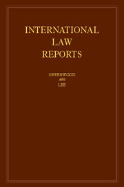 Couverture de l’ouvrage International Law Reports: Volume 173