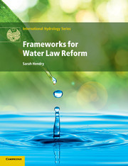 Cover of the book Frameworks for Water Law Reform